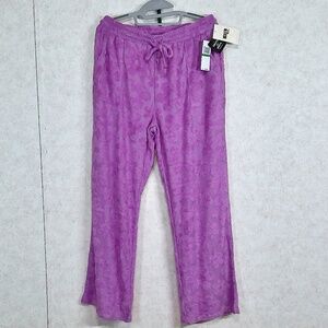 NWT Miken Resort/Beach Wear made for Macy’s Raised Floral Pattern Pant Sz Large